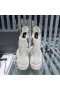 Rick Owens Drkshdw SS25 Hollywood Sneakers In Milk/Milk/Milk Cotton Canvas