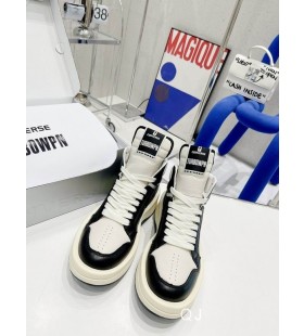 Rick Owens X Converse Drkshdw Turbowpn Sneakers In Black/Natural Cow Leather