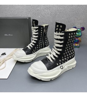 Rick Owens Drkshdw Abstract High Top In Black Sneakers