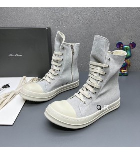 Rick Owens Drkshdw Grey High Top Sneakers