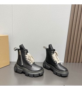 Rick Owens X Dr. Martens 1460 DMXL Jumbo Lace Boots In Black Cow Leather