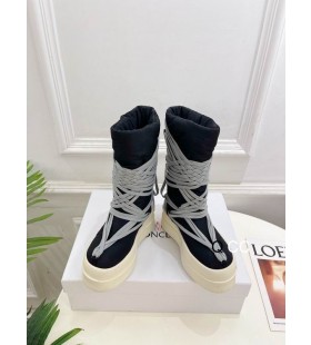 Rick Owens Moncler Bigrocks Black Snow Boots