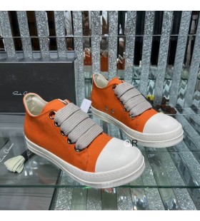 Rick Owens Jumbo Csipke Alacsony Cip&Aring;&lsquo;k, Narancs/Tej