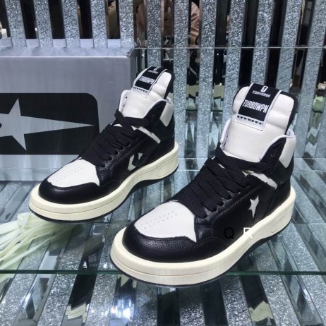 Rick Owens Drkshdw Turbowpn X Sneakers Converse I Dubh/Nádúrtha