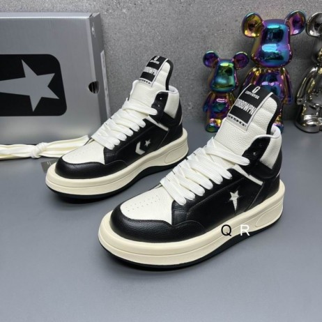 Rick Owens Converse X Drkshdw Turbowpn I / Nádúrtha / Dubh Sneakers