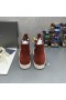 Rick Owens Ramones Sneakers In Red/Milk Velour Suede And Full Grain Calf Leather