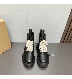 Rick Owens X Dr. Martens 1460 DMXL Jumbo Lása Buataisí I Dubh Mbó Leathar