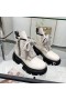 Rick Owens Dr. Martens X Rick Owens 1460 Dmxl Jumbo Lace Boot In Bianco In Pelle Di Mucca