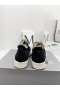 Rick Owens Drkshdw SS25 Avvolgere Basso scarpe da ginnastica Nero/Latte/Overdyed Denim