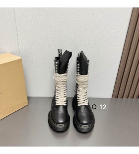 Rick Owens Dr. Martens X Rick Owens 1918 Vitello Lunghezza Dmxl Boot In Nero In Pelle Di Mucca