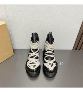 Rick Owens X Dr.Martens1460DMXL Megalaceブーツ黒の牛革