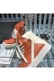 Rick Owens Geobaskets Høye Joggesko-Oransje/Melk Mousse Skinn