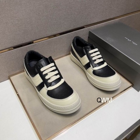 Skórzane Niskie trampki Rick Owens w kolorze Czarnym/Oyster