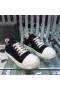 Niskie trampki Rick Owens SS25 Hollywood Czarny/Mleczny/Перекрашенного Denim