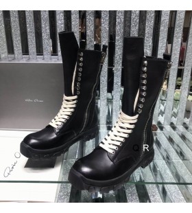 Wojskowe Buty Rick Owens Mega Tractor Koloru Czarnego