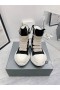 Rick Owens Drkshdw SS25 Hollywood Jumbo Dantele Abstract Adidași În Negru/Lapte/Lapte Panza de Bumbac