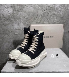 Rick Owens Drkshdw Ss25 Hollywood Abstract Se Strecoare În Negru/Lapte/Lapte Panza De Bumbac