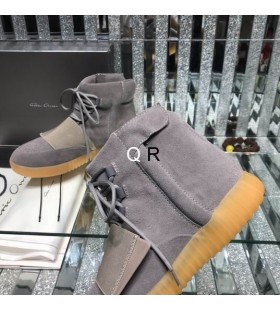 Rick Owens Mare Sus Cizme De Lucru &Atilde;Žn Gri/Galben