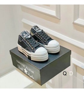 Rick Owens Drkshdw DBL Drkstar OX X Adida&Egrave;&trade;i Converse Negru/Alb