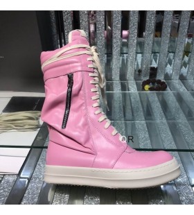 Rick Owens Roz Zip-Detaliu Dantela-Up Cizme