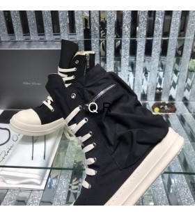 Rick Owens Drkshdw Tenisky V Black/Mlieko Bavlnen&Atilde;&copy; Pl&Atilde;&iexcl;tno S Boku Zips