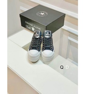 Rick Owens Drkshdw DBL Drkstar OX X Converse Tenisky V Black/White