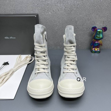 Tenisice Rick Owens Drkshdw Sive boje sa Visokim берцем