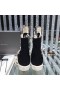Tenisice Rick Owens Drkshdw Ss25 Hollywood Hexa U Crno / Жемчужном / Молочном Дениме na 13 unci S перекраской