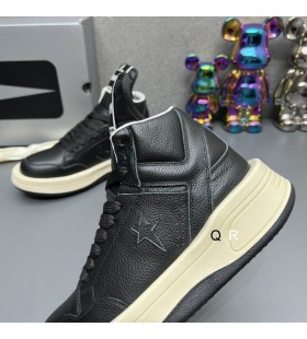 Rick Owens Converse X Drkshdw Turbowpn Ox U Crnim Tenisicama od prirodne ko&Aring;&frac34;e