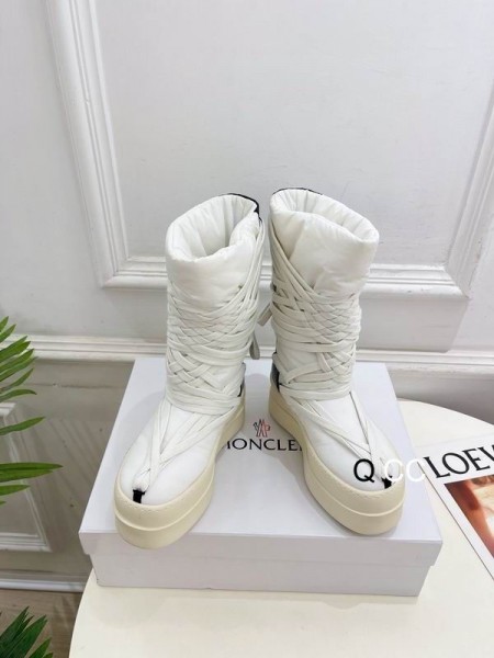 Rick Owens Moncler Bigrocks Vit Snö Stövlar
