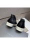 Rick Owens Ponyhair Låga Sneakers I Svart/Mjölk