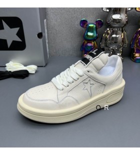 Rick Owens Drkshdw Turbowpn OX X Converse Sneakers I Oyster Full Grain L&Atilde;&curren;der