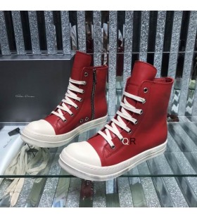 Rick Owens Fw25 Concordians Sneakers I Army Gr&Atilde;&para;n Full Grain Ko L&Atilde;&curren;der