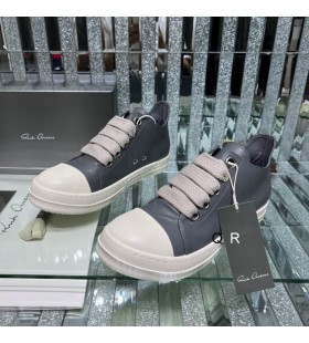 Rick Owens FW25 Concordians Jumbo Spets Sneakers I Tv&Atilde;&curren;ttas Indigo/Mj&Atilde;&para;lk/Milk Hela Korn Ko L&Atilde;&curren;der