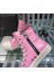 Rick Owens Sakura Pembe Deri Yüksek Top Spor Ayakkabı