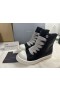 Rick Owens Porterville Jumbo Laced High-top Padded Sneakers Black