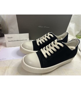Rick Owens DRKSHDW Canvas Low-Top Sneakers 