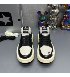 Drkshdw Rick Owens Turbowpn OX X Zapatillas Converse En color Negro/Natural de Cuero de Grano Completo