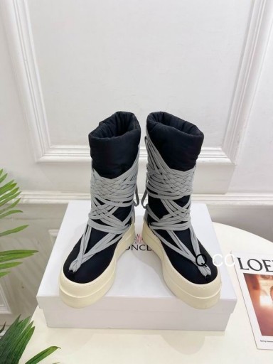 ريك أوينز Moncler Bigrocks الأسود أحذية الثلوج