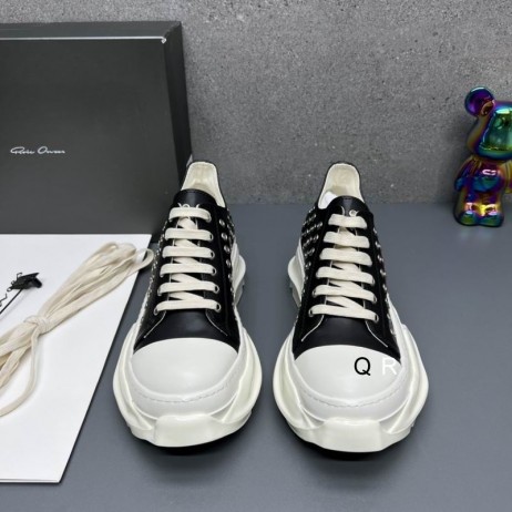 Rick Owens Drkshdw Abstraktní Očko Nízké Tenisky V Černé/Bílé