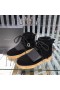 Rick Owens High-Top Pracovní Obuv V Černé/Žluté