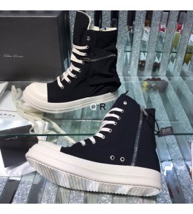 Rick Owens Drkshdw Black High-Top Tenisky S Kapsami