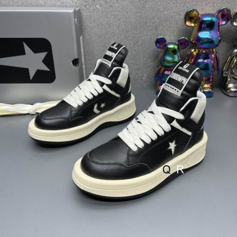 Rick Owens Converse X Drkshdw Turbowpn I Sort / Naturlige Sneakers