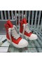 Rick Owens Jumbo Snørebånd High-Top Sneaker Cherry Red