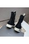 Rick Owens Sort High-Top Nødlidende Sneakers