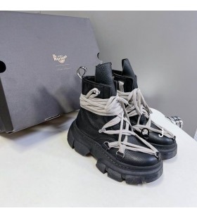 Rick Owens Ss25 Hollywood Megalaced Mega Traktor I Sort/Sort Vasket L&Atilde;&brvbar;ggen St&Atilde;&cedil;vler