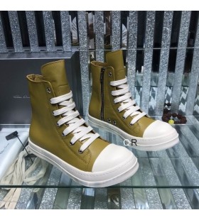 Rick Owens Fw25 Concordians Sneakers In Rood Volnerf Rundleer