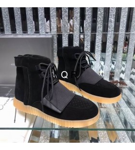 Rick Owens Korkea-Top Työn Saappaat Musta/Keltainen