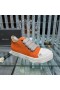 Rick Owens Jumbo Dentelle Faible Baskets Orange/Lait