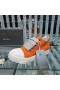 Rick Owens Jumbo Dentelle Faible Baskets Orange/Lait